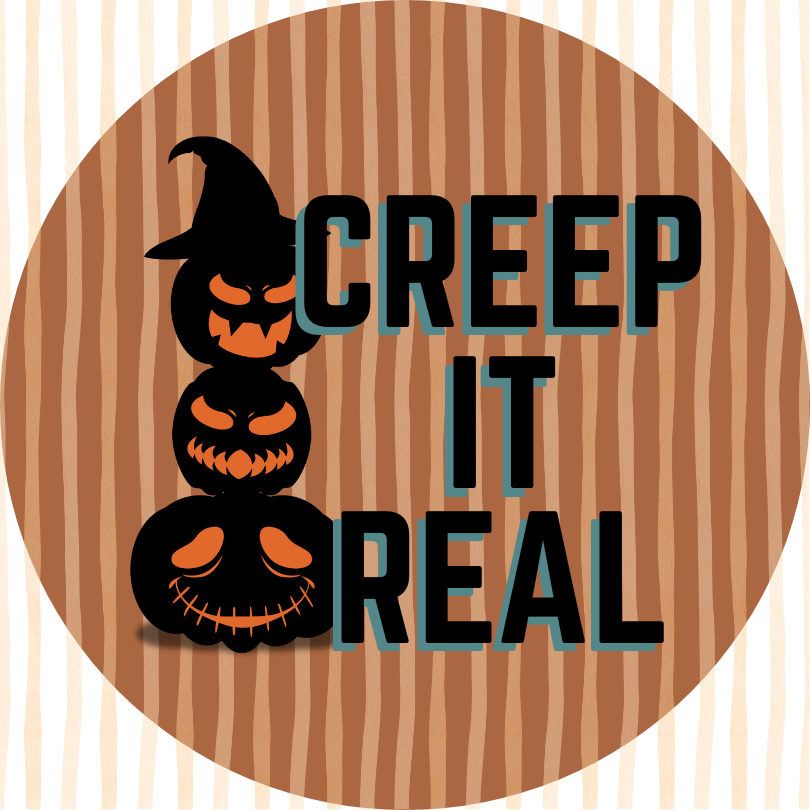 Creep It Real Magnet – Funny Halloween Pumpkin Stack