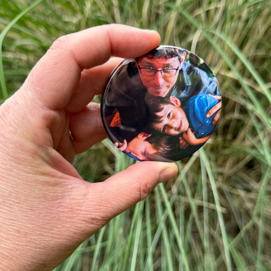 2.5" Round Custom Photo Magnet