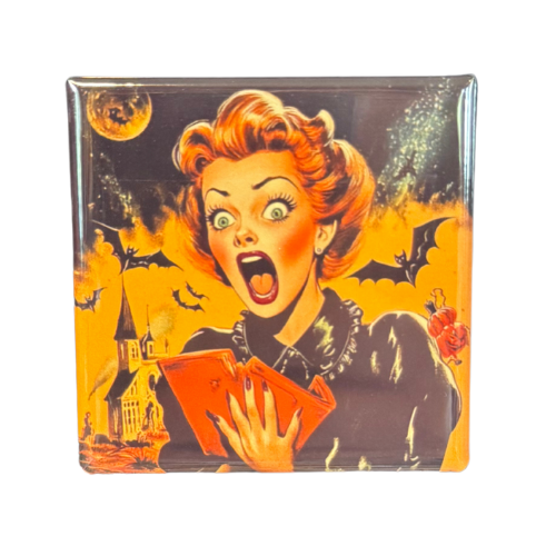 Screaming Vintage Ladies Magnet Lucy