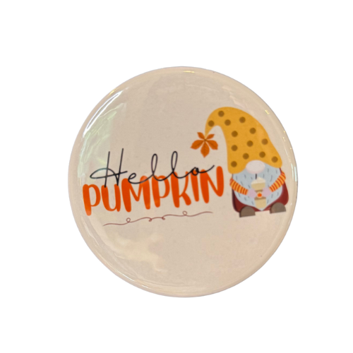 Hello Pumpkin Gnome Magnet