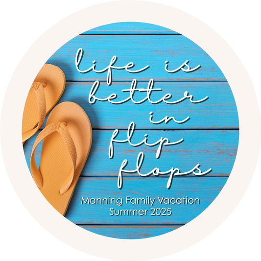Personalized Summer Beach Magnet Set