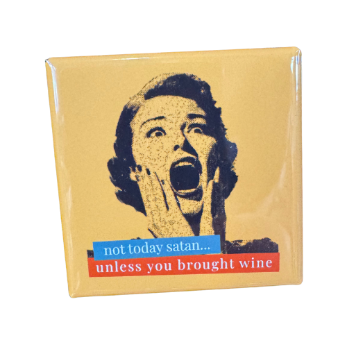 Not Today Satan Vintage Lady Funny Magnet