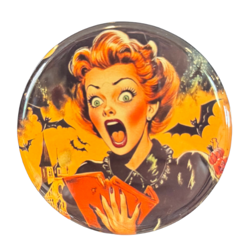 Screaming Vintage Ladies Magnet Lucy